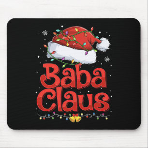 Mousepad Meninas Legal Baba Claus com Santa Hábito À Luz De