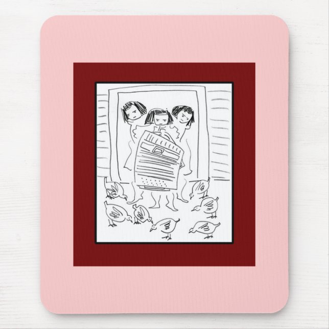 Mousepad Meninas parvas (Frente)