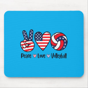 Mousepad Meninas Paz Amor Volei 4 de Julho Americano