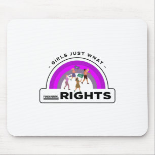 Mousepad Meninas Só Querem Direitos Fundamentais