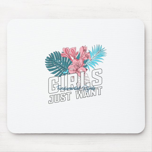 Mousepad Meninas Só Querem Direitos Fundamentais (Frente)