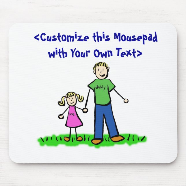 Mousepad Menininha pai (loira) (Frente)