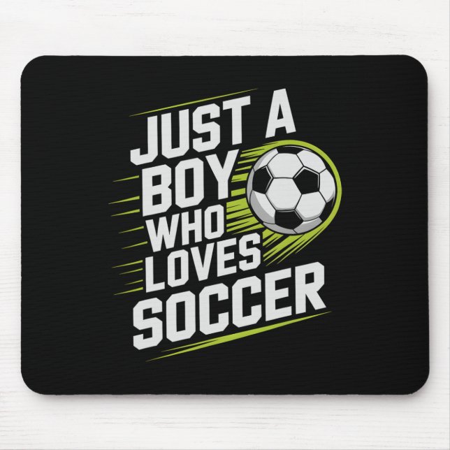 Mousepad Menino Antigo Que Ama Jogar Futebol Golaço (Frente)