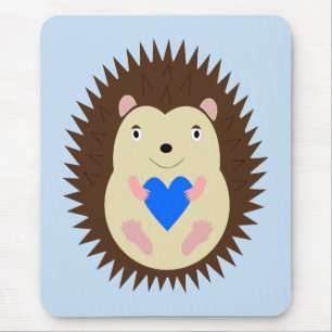Mousepad Menino Azul Coração Ourico