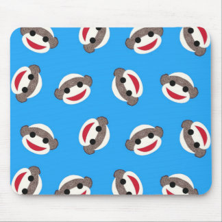 Mousepad Menino azul do macaco da peúga