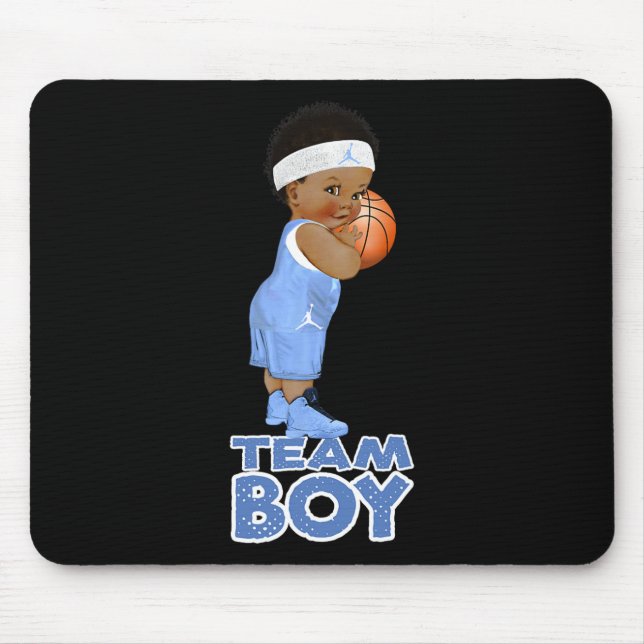 Mousepad Menino da Equipe de Basquete Étnica (Frente)