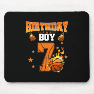 Mousepad Menino de 7 Anos Fazendo Aniversário Desenho de Es