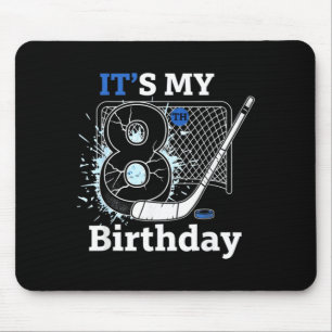 Mousepad Menino de 8 anos de idade fazendo aniversário de h
