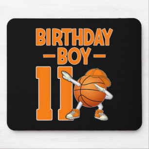 Mousepad Menino de Aniversário de 11 Anos Dabbing Esqueleto