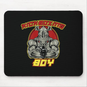 Mousepad Menino de Kickboxing Artes Marciais