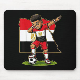 Mousepad Menino do Egito de Jersey do Egito de Futebol Dabb
