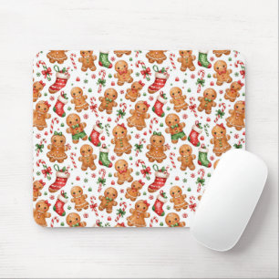 Mousepad Menino e Menina de Biscoito de Gengibre do Natal