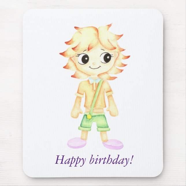 Mousepad Menino engraçado (Frente)