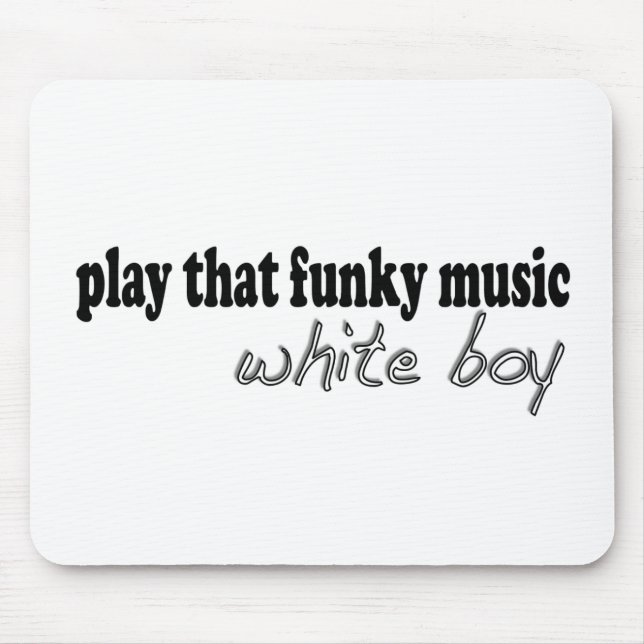 Mousepad Menino Funky do branco da música (Frente)