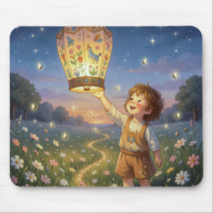 Mousepad Menino soltando um Lanterna Chinesa