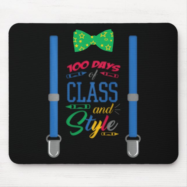 Mousepad Meninos 100 dias de escola - 100 dias de classe a (Frente)