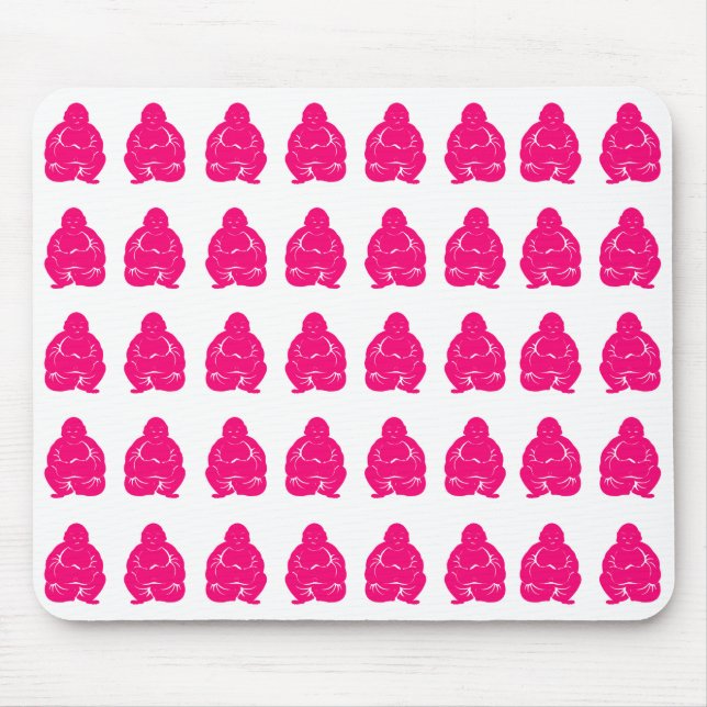 Mousepad Meninos do Buda, Moods Asiáticos Rosa (Frente)
