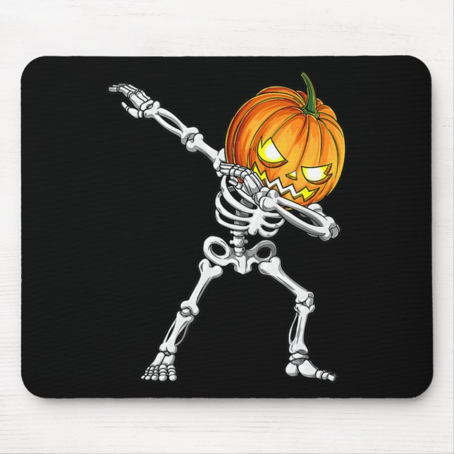 Mousepad Meninos Halloween Dabbing Skeleton Assustador Jack (Frente)