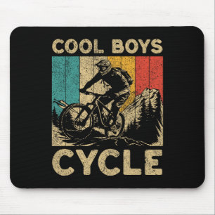 Mousepad Meninos Legais Andando de Bicicleta Ciclista Menin