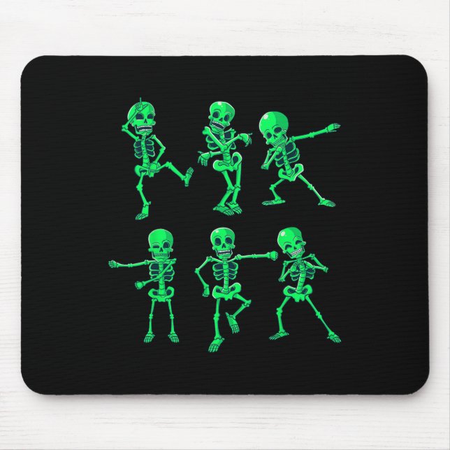 Mousepad Meninos Meninas Crianças do Halloween Esqueletos D (Frente)