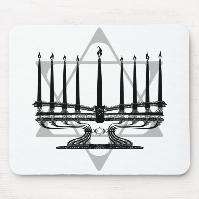 Mousepad Menorah e estrela (Frente)