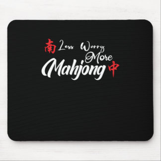 Mousepad Menos Preocupação Mais Mahjong Mahjongg Player Gif