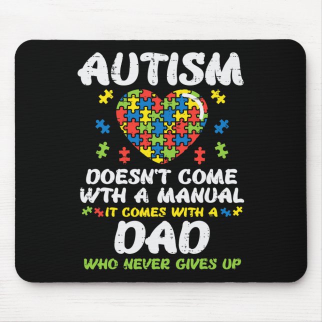 Mousepad Mens Autismo Não Vem Com O Quebra-cabeça Manual Do (Frente)