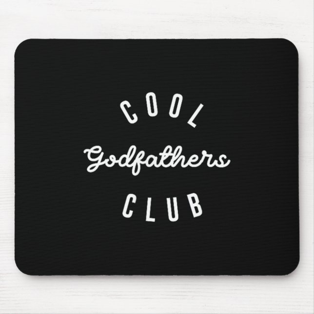 Mousepad Mens Cool Godfathers Club, Pregnancy Announcement  (Frente)