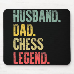 Mousepad Mens Engraçado Presente Marido Pai Legenda de Xadr