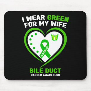 Mousepad Mens Eu Visto Verde Para Minha Esposa Bile Duct Ca