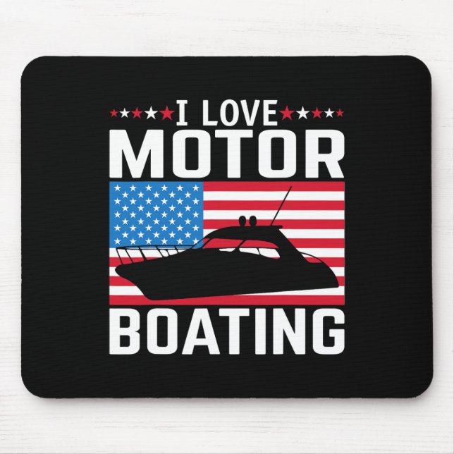 Mousepad Mens I Love Motor Barco Teto Nitro B (Frente)