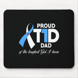 Mousepad Mens Orgulhosos Pai T1d Da Sensibilização Para A D