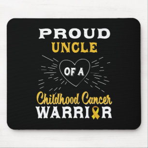 Mousepad Mens Orgulhosos Tio De Um Guerreiro Cancer Da Infâ