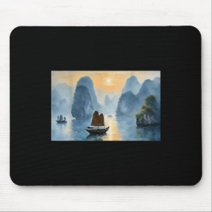 Mousepad Mens - Paisagem Cênica do Vietnã Ha Long Bay Desig