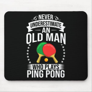 Mousepad Mens Ping Pong - Tênis Jogador de Mesa Balls Ga