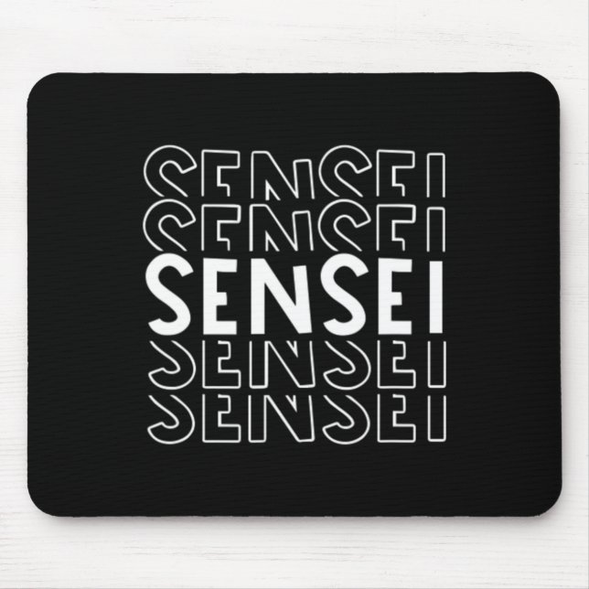 Mousepad Mens Sensei Artes Marciais Karate Judo Training Co (Frente)