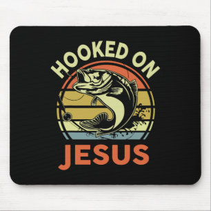 Mousepad Mens Viciados Em Jesus Camiseta Cristã Engraçado