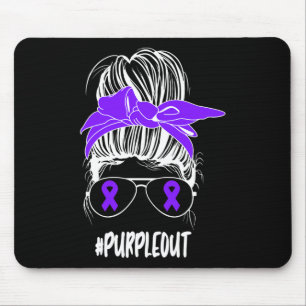 Mousepad Mensageiro Roxo Púrpura Epilepsia Combatendo Consc