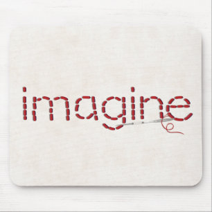 Mousepad mensagem de texto de imagem com agulha