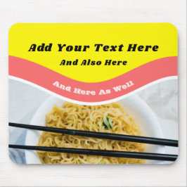 Mousepad Mensagem Personalizada de Pacote de Noodles Engraç