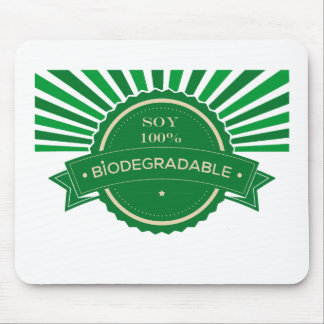 Mousepad Mensaje Soy 100% Biodegradável