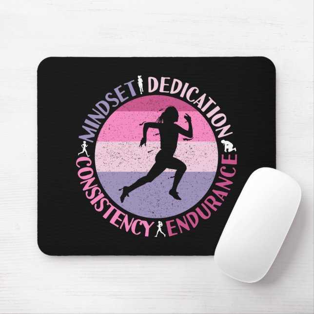 Mousepad Mentalidade de Corrida - Citação de Resistência de (Com mouse)