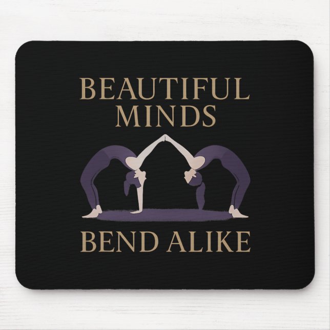 Mousepad Mentes Bonitas Se Dobram Da Mesma Forma Design De  (Frente)