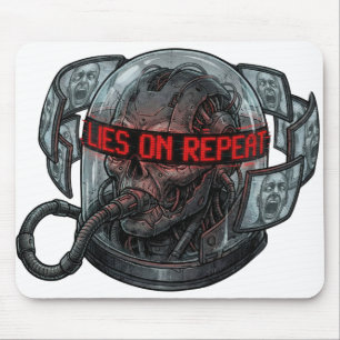Mousepad Mentiras na Repetição – Propaganda Distópica Lavag