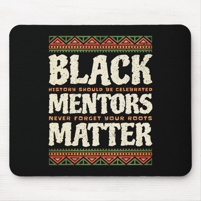Mousepad Mentores do Mês da História Negra Problema Afro-Am (Frente)
