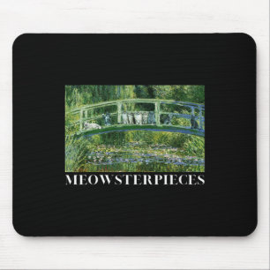 Mousepad Meowsterworks Antiguamente Pintando Óleo Engraçado