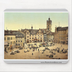 Mousepad Mercado, Darmstadt, o Rhine, magnif de Alemanha