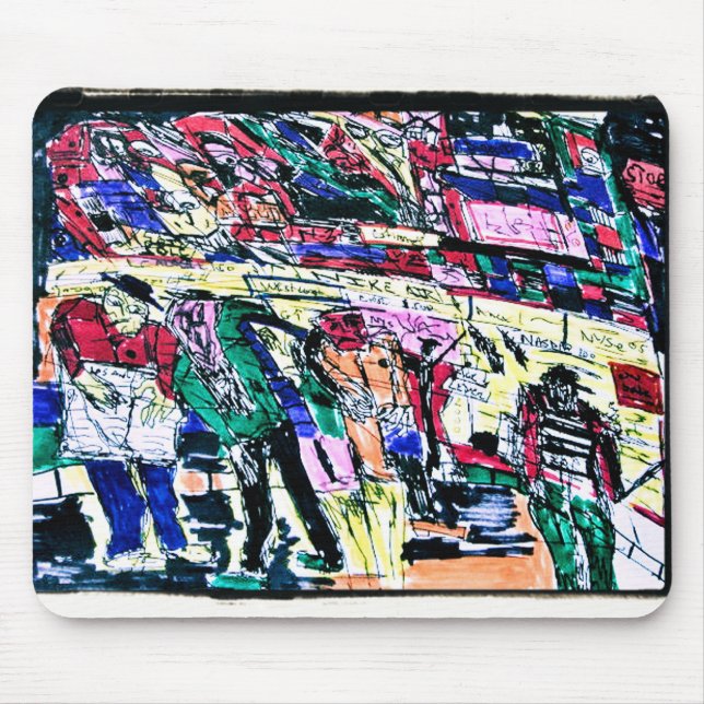 Mousepad mercado de ações monstros (Frente)