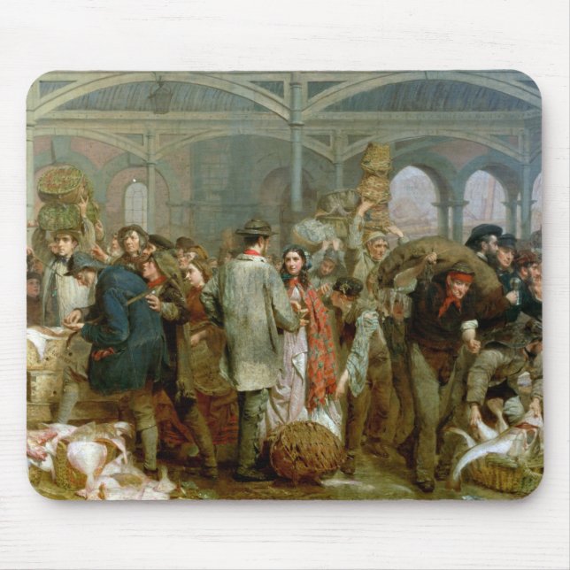 Mousepad Mercado de peixes do Billingsgate (Frente)