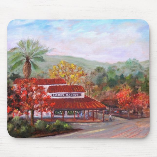 Mousepad Mercado de Roberts em Woodside - personalizado (Frente)
